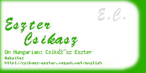 eszter csikasz business card